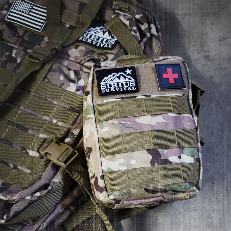 250 Piece Survival and First Aid Kit - Emergency Outdoor Gear & Trauma Bag