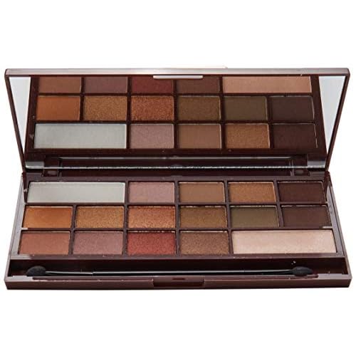 Makeup Revolution I Heart Makeup Palette Zestaw cieni do powiek Chocolate Golden Bar 22g (16 kolor?lw)