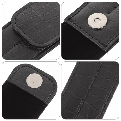 Angoily Leather Tweezers Case Eyelash Tweezer Storage Pouch Anti-Static Travel Holder for Beauty Nail Art and Eyelash Extensions 5.5 Inch