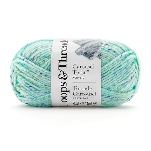 Bulk Acrylic Yarn Set - 15-Count Carousel Twist for Knitting & Crochet
