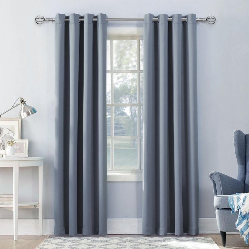 Heavy-Duty Steel Cage Curtain Rod with Decorative Finials – Adjustable 28-48 Inches