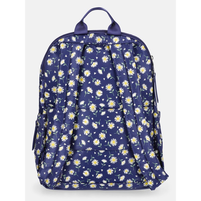 Women's Dome Backpack with Chain Accent - Stylish School & Travel Bag