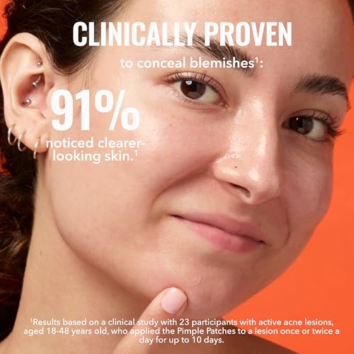 Good Molecules Pimple Patches for Face, 60 Pack ? Ultra-Thin Hydrocolloid Acne & Zit Patches, Invisible Under Makeup, Clinically Tested Acne Spot Treatment