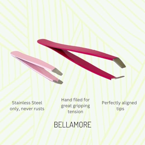 Tweezers Set | 2 pcs Hook and Mini Tweezers | Perfect for eyebrow shaping, ingrown hair | For makeup bag, travel, on the go use | Tweezers for women and men | For makeup artists, beauticians