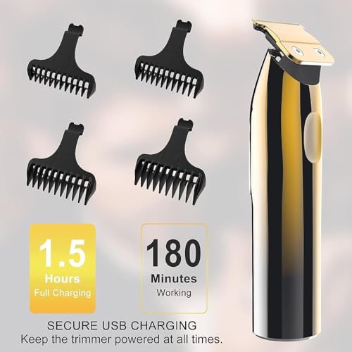 Electric Shaver Razor for Men, MAX-T Quick Rechargeable Wet Dry Rotary Shaver with Pop Up Trimmer and LED Display, IPX7 100% Waterproof (8101 with USB Cable)