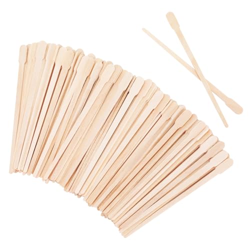 WISYOK 1000 Pcs Wooden Waxing Sticks, Small Wax Sticks for Eyebrow, Lip, Nose, and Body Hair Removal, Double-ended Design Wax Applicator for Spa and Home