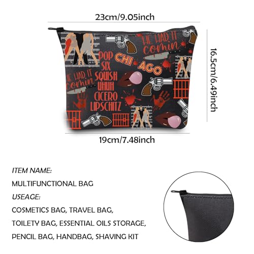 WCGXKO Musical Gift Musical Inspired Gift Six Squish Uh Uh Cicero Lipschitz Cosmetic Bag (Chi Music)