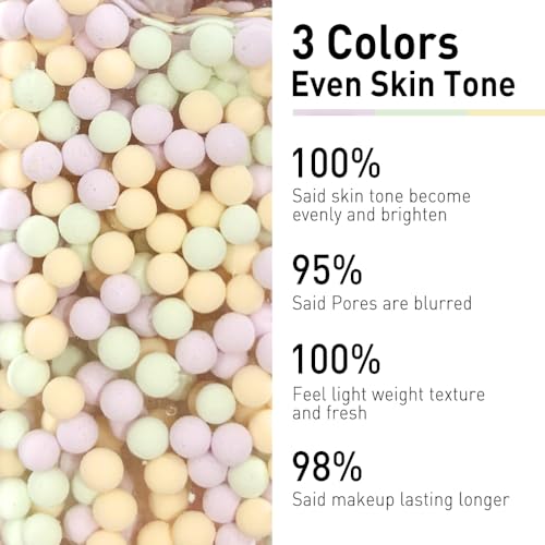 CATKIN Skin Tone Corrector Makeup Primer, Isolation Cream, 3 IN 1 Skin Tone Correcting, 73% Moisturizing Essence, Oil Control Primer For Flawless & Poreless Face Makeup Base Oil Free Formula