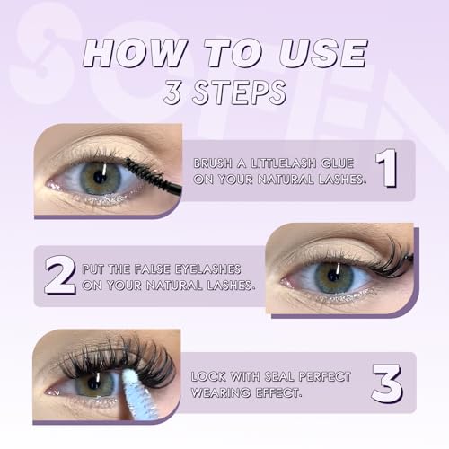 Lash Clusters Kit Wispy Lash Clusters Cluster Eyelash Extensions 10-18mm Lash Extension Kit Eyelash Cluster Eyelash Extensions Waterproof DIY Individual Lashes Clusters with Soft Thin Band