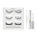 Best False Lashes for Monolids Starter Kit - Natural Strip Lashes, Smaller Sizes, Eyelid Lifting for Heavy Eyelids - 3 Pairs of Lashes, Lash Applicator, and Lash Adhesive - Hannah Cho Beauty