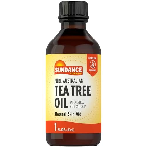 Sundance Australian Tea Tree Oil for Skin | 1 Fluid Ounce | Natural Pure Skin Aid | Melaleuca Alternifolia | Non-GMO and Gluten Free