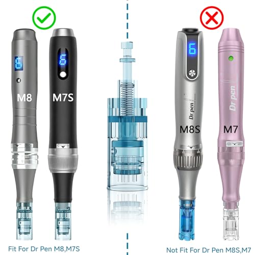 12Pcs 16 Pin Microneedling Pen Replacement Cartridges Dr Pen M8, 0.25mm