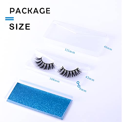 Lashes Fluffy Mink Eyelashes Natural Look 5D Faux Mink False Lash Bulk Cat Eye Fake Eyelash Wholesale Soft Wispy Strip Eye Lashes with Individual Portable Lash Pack