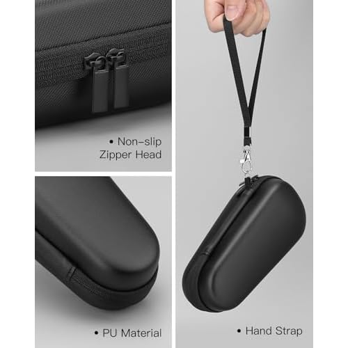 Yinke Case for Braun Series 3/ Series 5, 3040s, 3010S, 5018s, 5140s Electric Razor Shaver, Hard Travel Case Protective Cover Storage Bag (Black interior)