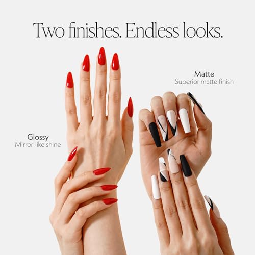 KUPA Gelfinity Base Coat & Glossy Top Coat & Matte Top Coat Trio Set, No-Wipe, Long-Lasting Soak-Off Formula, Chip-Resistant, UV/LED Gel Polish, 0.5 Fl Oz (Pack of 3)