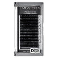 Eyelash Extension 0.05mm Thickness D Curl Length 10mm Individual Rapid Blooming Volume Eyelash For Easy Fan Lash Extensions, Flower Lashes, Self Fanning Eyelashes, (0.05,D,10mm)
