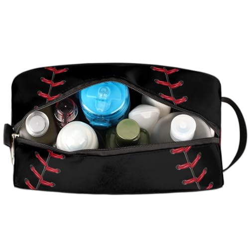 Baseball Kids Toiletry Bag for Boys, Kids Dopp Kit, Waterproof Lightweight Cosmetic Bag Wash Bag Toiletry Bag for Boys Toddler Travel Essential