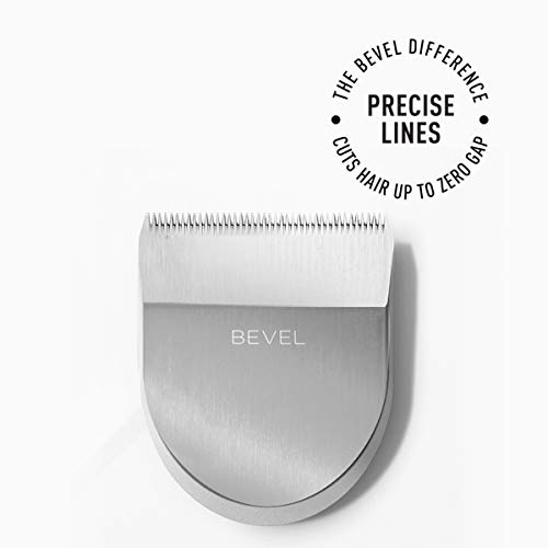 Bevel Square Trimmer Blade Attachment - Compatible with Bevel Device Only, Cordless Trimmer Attachment Head for Face, Beard, Mustache, Neck & Body - Silver, 1 Count
