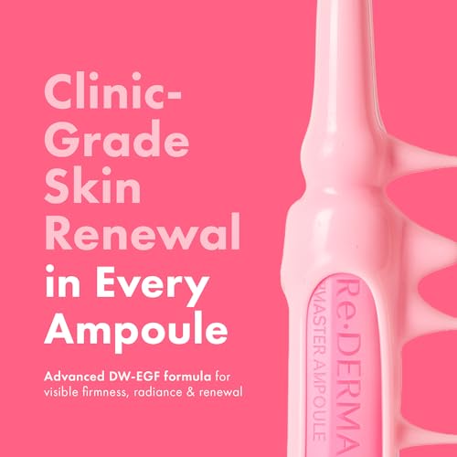 EASYDEW DW-EGF Peptide Re-DERMA Master Ampoule - Korean Anti-Aging Skincare Facial Serum - Firming, Restore skin vitality, Smooth fine lines and wrinkles with Oligo peptide, Niacinamide - 0.42fl. oz.
