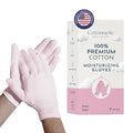 7 Pairs Cottonnerie Cotton Gloves for Dry Hands Sleeping, Moisturizing Gloves Overnight, Hand Moisturizer Gloves, Moisture Gloves for Dry Hands Overnight, Sleeping Eczema Gloves, Kids,Pink