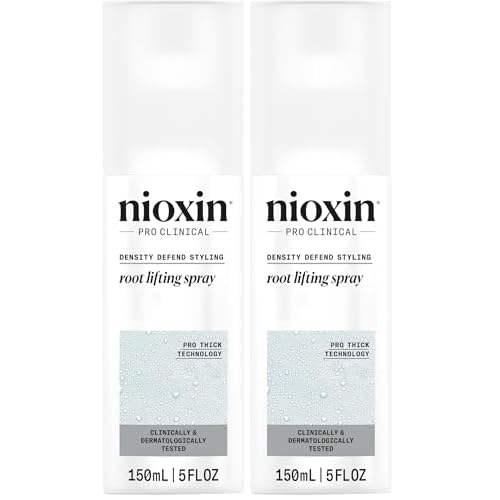 NIOXIN Density Defend Styling Root Lifting Spray | Hair Thickening Spray | Texturizes and Volumizes-| 5.1 Fl oz.,(Pack of 2)