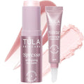 TULA Skin Care Eye + Lip Duo - Spresso Energizing Eye Balm 0.35 oz + Glaze Plumping Lip Treatment 0.28 oz, 2-Piece Holiday Kit