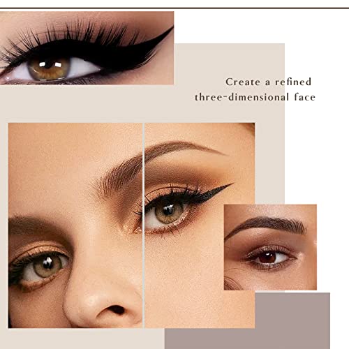4 in 1 Matte Nude Eyeshadow Palette, Neutral Taupe Brown Eye Shadow for Older Women, Highly Pigmented Blendable Powder Eyeshadow Makeup, paleta de sombras de ojos