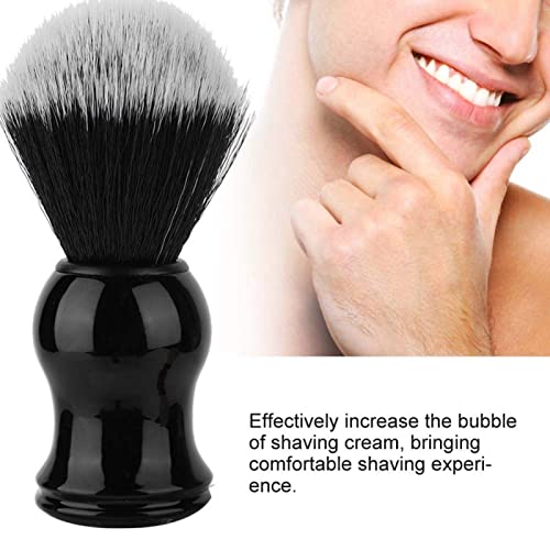 Men Shaving Brush, Soft Barber Face Cleaning Makeup Hairbrush Neck Duster Shave Cream Soap Brush with Wood Handle for Professional Salon and Home (#2)