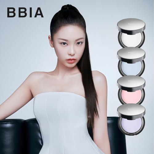 BBIA EAU Powder Pact - 4 Colors, Pressed Powder Compact with Mirror and Puff, Makeup Setting Finishing Blurring, Sebum & Oil Control, Natural Korean Face Makeup (03 BLOSSOM PINK, Pack of 1)