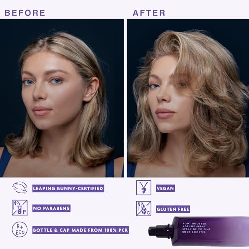 R+Co BLEU Root Booster Volume Spray | Root Lifting & Volumizing Spray for Fine Hair | Lightweight Lift, Body & Touchable Hold | 6.8 oz