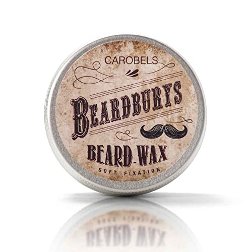Beardburys Soft Fixing Beard and Mustache Wax Natural Hold, Lightweight Formula, Easy Styling, Paraben-Free, Suitable for All Beard Types - 50g