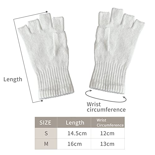 Zinc-Infused Fingerless Gloves for Children with Eczema - Wet Wrap Therapy (Medium)