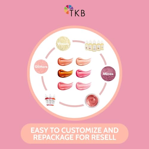 TKB Lip Gloss Base (Flexagel M) | Ready-To-Formulate| Moisturizing, High Shine, Crystal Clear, Vegan and Cruelty free| Made in USA. (5.5oz (156g))