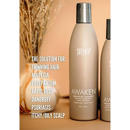 Surface Hair - Awaken Therapeutic Shampoo ? Natural Ingredients for Thinning Hair and a Healthy Scalp
