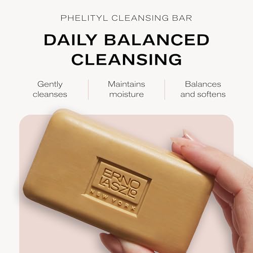 Erno Laszlo Phelityl Cleansing Bar | Moisturizing Soap Hydrates, Boost Radiance for a Silky Smooth Feel | 3.4 Fl Oz