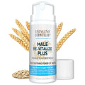 Male Re-Vitalize PLUS - Oats Penile Health Cream for Men - Relieve, Restore and Support Skin - Moisturizing Penile Cream - TSA Compliant Size (3.3 fl oz/100ml)