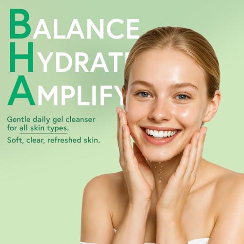 SoloVegan BHA Gel Cleanser | Lightweight, Vegan Korean Skincare for Oily, Acne-Prone Skin (Cleansing Gel, 5.74 fl.oz)