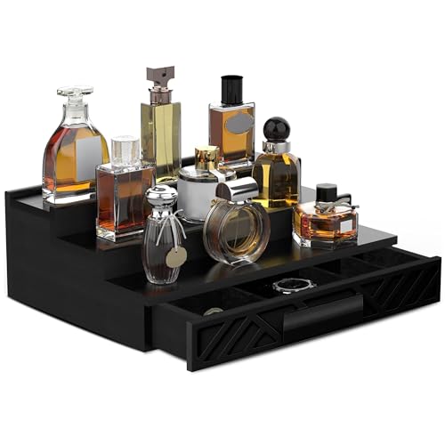 Cologne Organizer for Men - Multi Tier Drawer Organizer & Dresser Organizer Countertop - Perfume Holder | Cologne Stand For Men - Perfume Organizer for Women