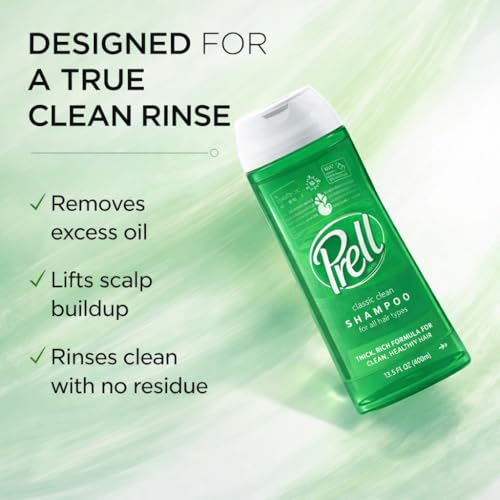 Prell Original Green Shampoo ? Classic Clean Deep Cleansing Shampoo for Men & Women | 13.5 oz
