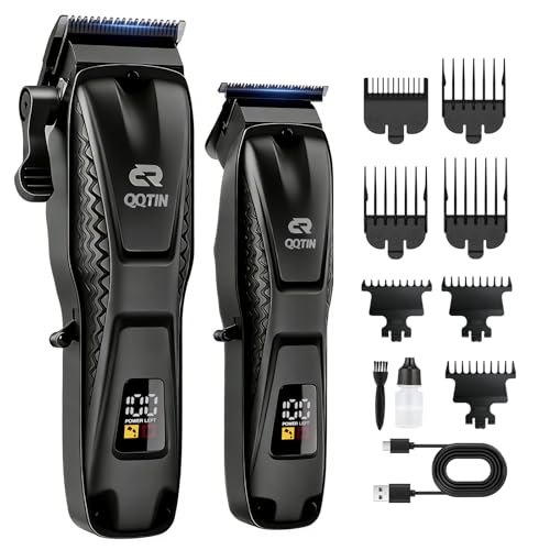 Hair Clippers for Men Professional, Cordless Clippers and Trimmers Set for Hair Cutting, 8500RPM Rechargable Electric Hair Trimmer for Self-Haircut and Family Use (Black)
