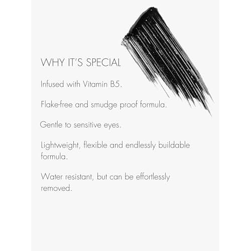 SWEED - Lash Lift Mascara | Lightweight, Flake-Free, Smudge-Proof | Vitamin B5 | Vegan, Cruelty-Free, Clean Beauty (Black, 0.27 oz | 8 ml)