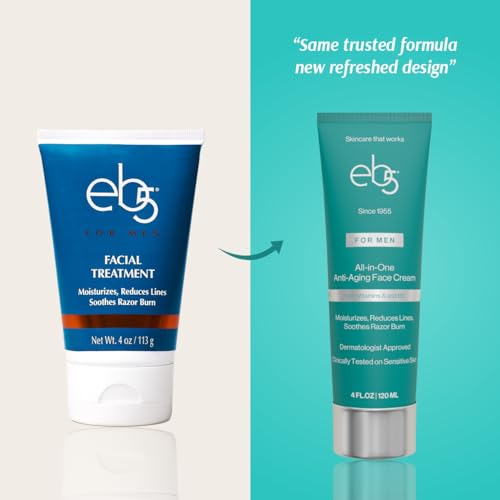 eb5 Men¡¯s All-in-one Anti-Aging Face Cream | Formulated with Retinol, Vitamins E, B5, and A to Moisturize, Reduce Lines and Soothe Razor Burn - 4 Fl Oz