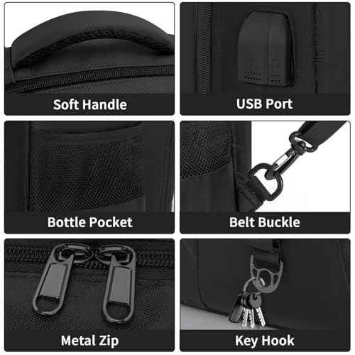 TORIBIO Barber Supplies Bag Backpack for Clippers and Supplies,Portable Barber Clipper Bags for Men,Large Hairstylist Travel Bag for Barber Tools