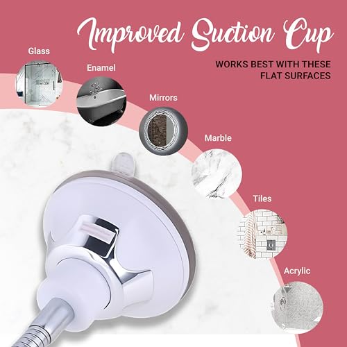Flexible Gooseneck Makeup Mirror - 10X Magnifying, 360¡Æ Swivel, Adjustable Suction Cup - Stick On Table or Wall for Vanity and Bathroom Use - 6.7 x 6.7 Inch (Round)