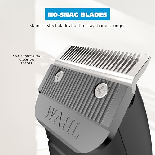 Wahl Clippers Home Pro Cordless Rechargeable Hair Clippers for Men with Precision Haircutting Blades & Secure Snap-N-Lock Attachment Guards ? Model 3028835