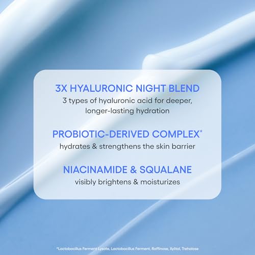 LANEIGE Water Sleeping Mask: Hydrating Korean Overnight Mask with Squalane & Probiotic-Derived Complex, for Bright, Glowing Skin & Barrier Support