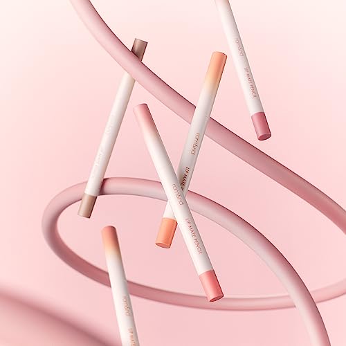 rom&nd LIP MATE PENCIL 07 Fig Spread - Precision Semi-Matte Lip Liner with Blending Brush for Effortless Natural Overlining, Contour & All-Day Wear