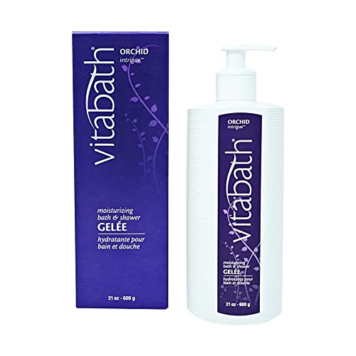 Vitabath Orchid Intrigue Moisturizing Bath & Shower Gel Wash Alluring Botanical Skin-Softening Hydrating & Soothing Skincare, Body Cleanser & Foaming Gelee Bath - Cruelty-Free - 21 oz