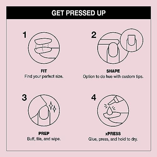 Bundle of OPI xPress/On Press On Nails, With Nail Glue, Short Neutral Nails, Don't Bossa Nova Me Around + OPI Repair Mode Bond Building Nail Serum, Clear, 0.3 fl oz