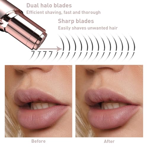 Facial Hair Remover for Women Gold Color with 6-pc Pack